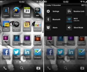 The BlackBerry 10 operating system Photo: Engadget