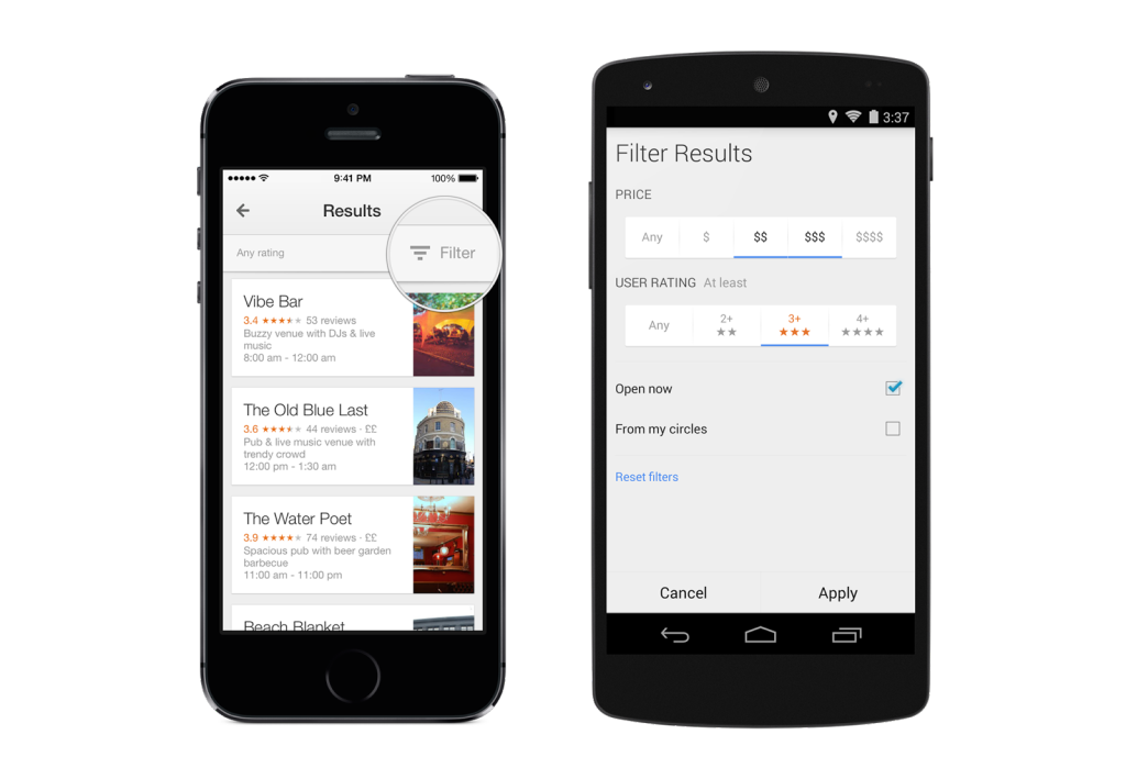 Local Search Filters