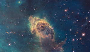 Carina Nebula via The Hubble Telescope