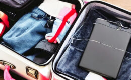 Suitcase with gadgets